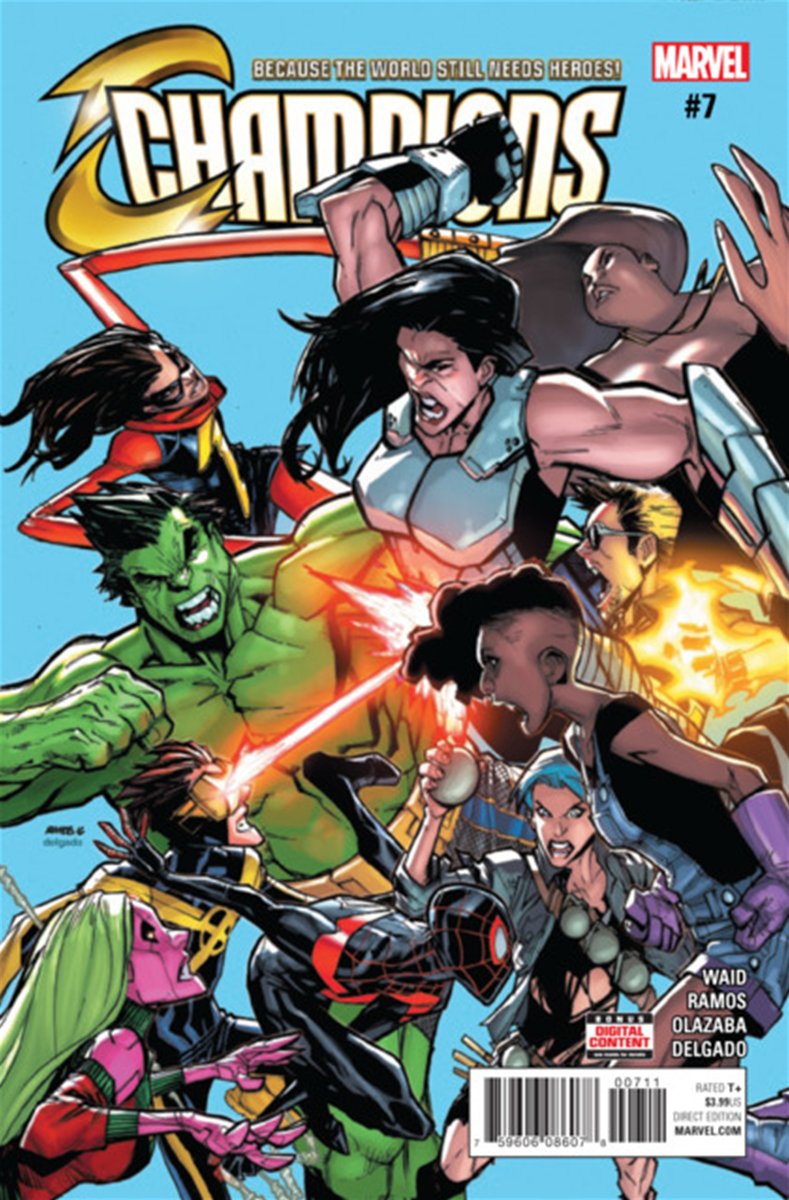 Champions Vol 2 #7 comic cover