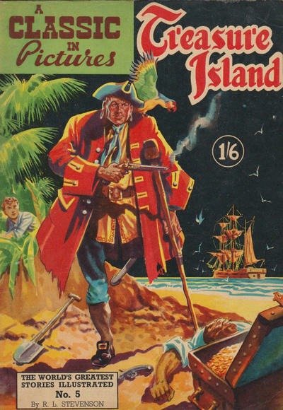 A Classic in Picture #5 Treasure Island comic cover