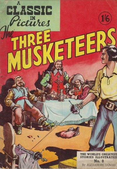A Classic in Picture #8 Three Musketeers comic cover