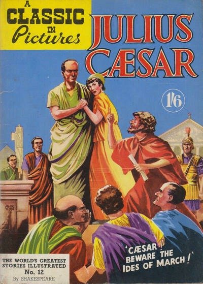 A Classic in Picture #12 Julius Caesar comic cover