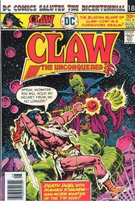 Claw the Unconquered #8 comic cover