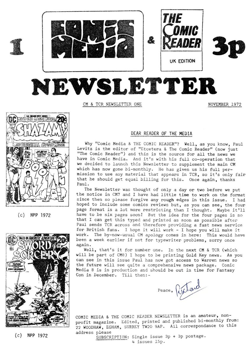 Comic Media News #1 comic cover