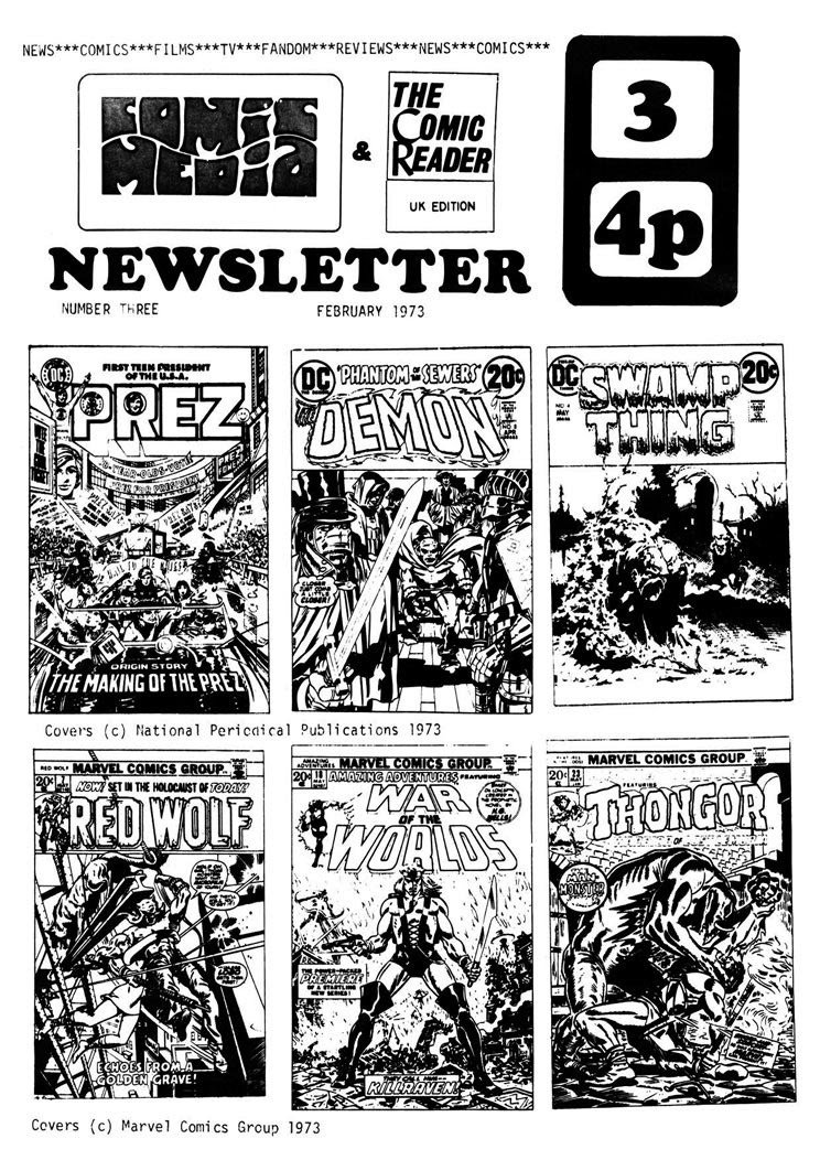 Comic Media News #3 comic cover