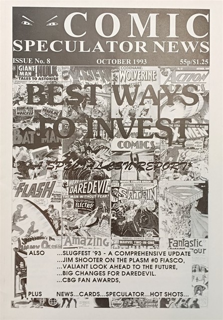 Comics Speculator #8 comic cover
