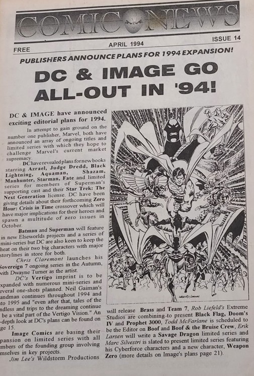 Comics (Speculator) News #14 comic cover