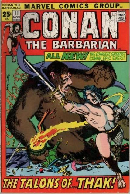 Conan the Barbarian #11 comic cover