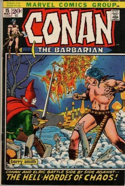 Conan the Barbarian #15 comic cover