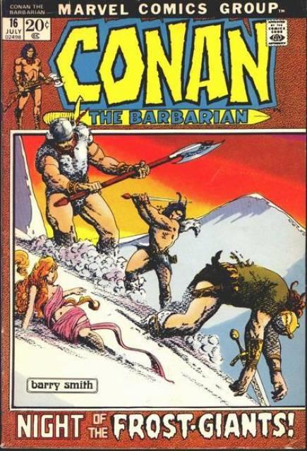 Conan the Barbarian #16 comic cover
