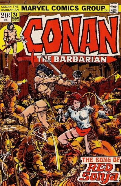 Conan the Barbarian #24 comic cover