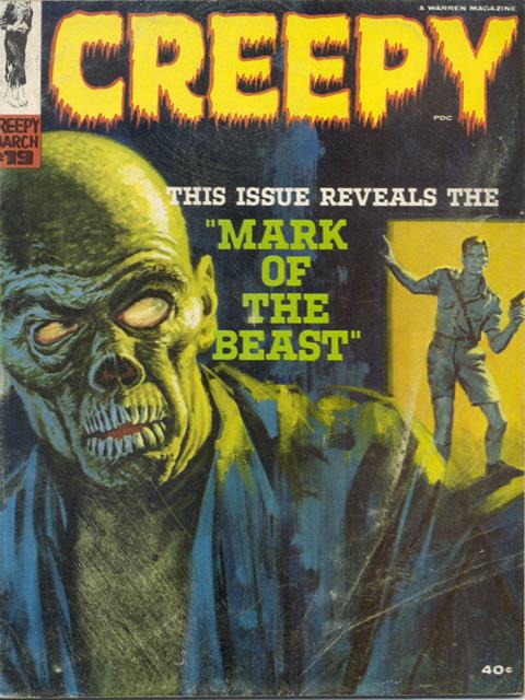 Creepy Warren Magazine #19 comic cover