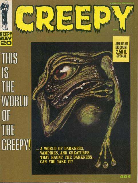 Creepy Warren Magazine #20 comic cover