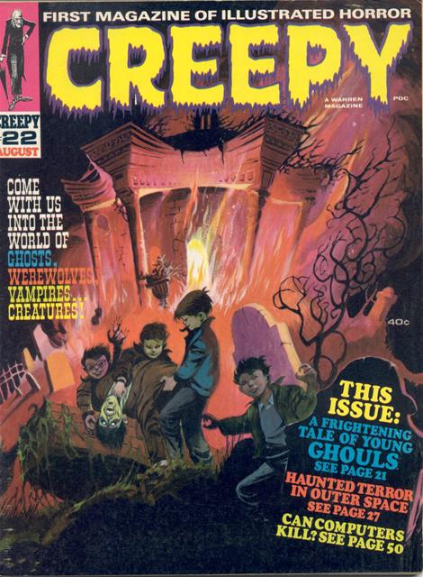 Creepy Warren Magazine #22 comic cover