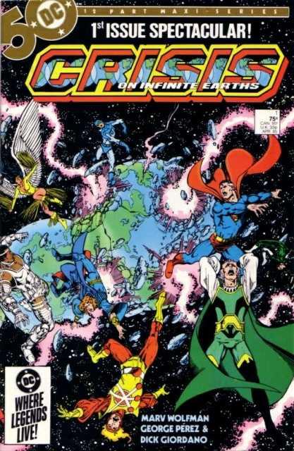 Crisis on Infinite Earths #1 comic cover