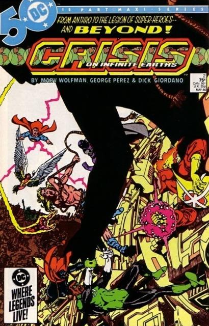 Crisis on Infinite Earths #2 comic cover