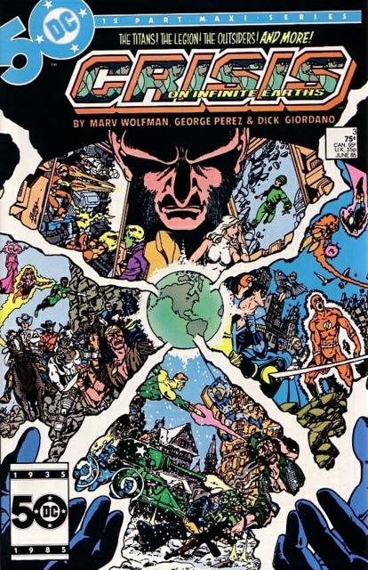 Crisis on Infinite Earths #3 comic cover