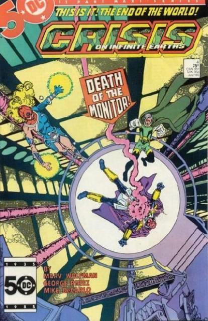 Crisis on Infinite Earths #4 comic cover