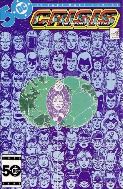 Crisis on Infinite Earths #5 comic cover