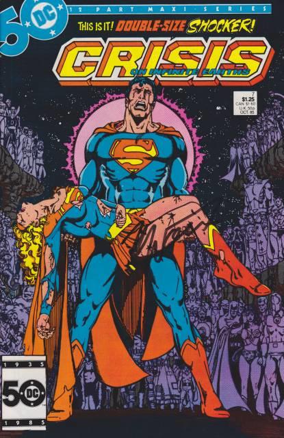 Crisis on Infinite Earths #7 comic cover