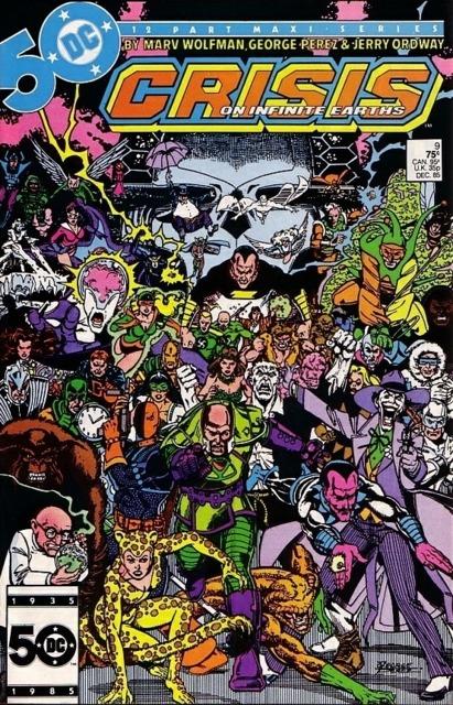 Crisis on Infinite Earths #9 comic cover