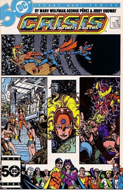 Crisis on Infinite Earths #11 comic cover