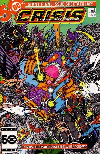 Crisis on Infinite Earths #12 comic cover