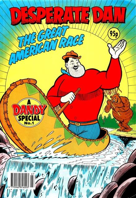 Desperate Dan: Great American Race Dandy special comic cover