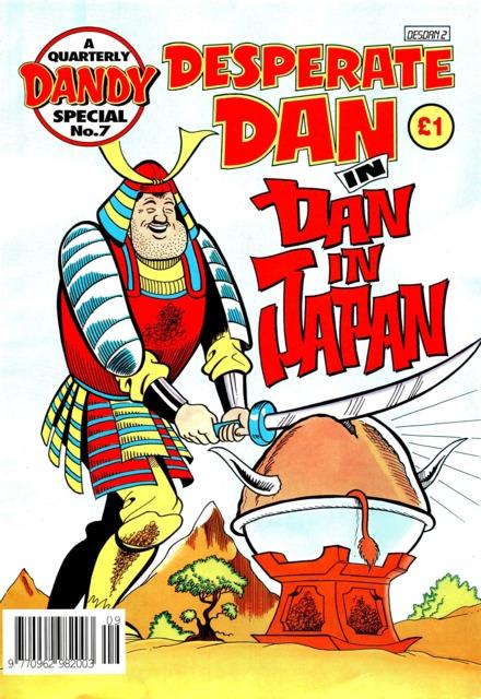 Desperate Dan in Dan in Japan Dandy special comic cover