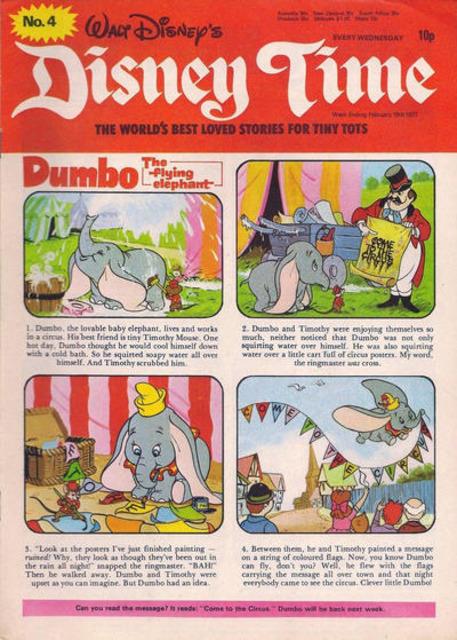 Disney Time #4 comic cover