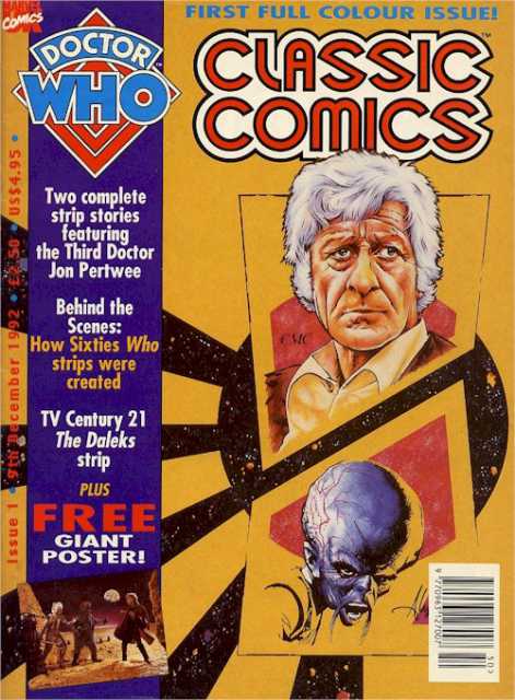 Doctor Who Clasic Comic #1 - 09 December 1992 comic cover