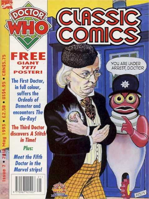Doctor Who Clasic Comic #7 - 27 May 1993 comic cover
