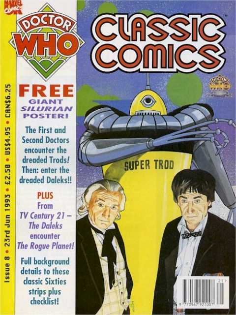 Doctor Who Clasic Comic #8 - 23 June 1993 comic cover