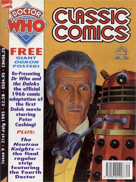 Doctor Who Clasic Comic #9 - 21 July 1993 comic cover