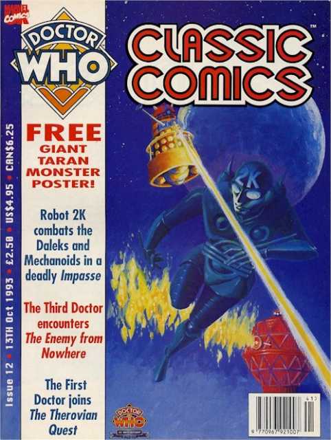 Doctor Who Clasic Comic #12 - 13 October 1993 comic cover