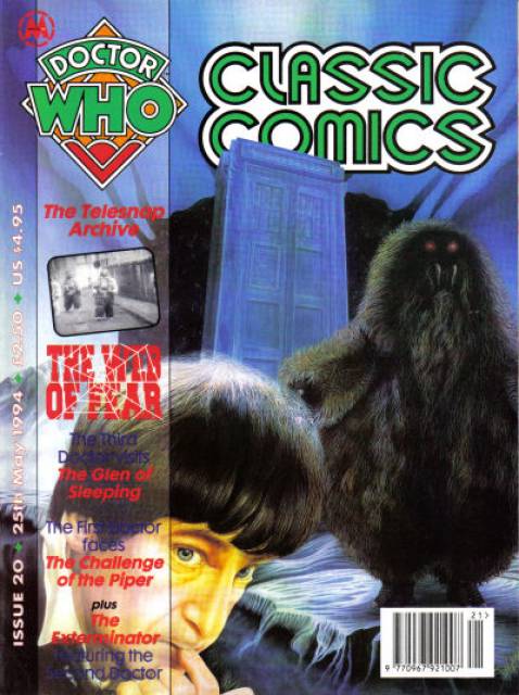 Doctor Who Clasic Comic #20 - 25 May 1994 comic cover