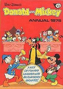 Donald And Mickey Annual 1975 comic cover