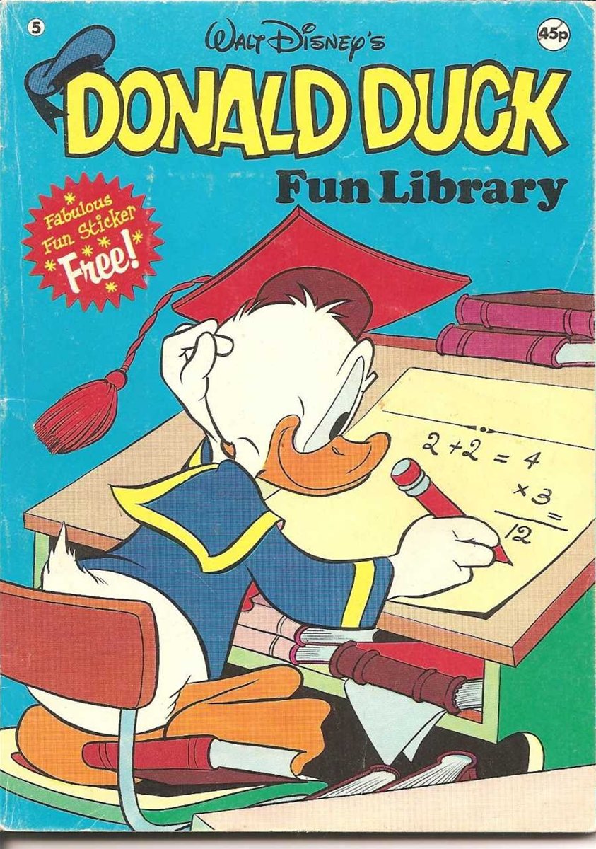 Donald Duck Fun Library #5 comic cover