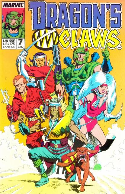 Dragons Claws #7 comic cover