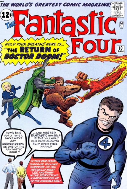 Fantastic Four Vol 1 #10 comic cover