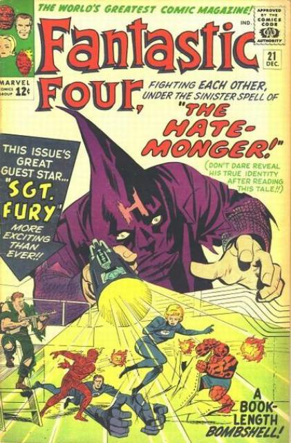 Fantastic Four Vol 1 #21 comic cover