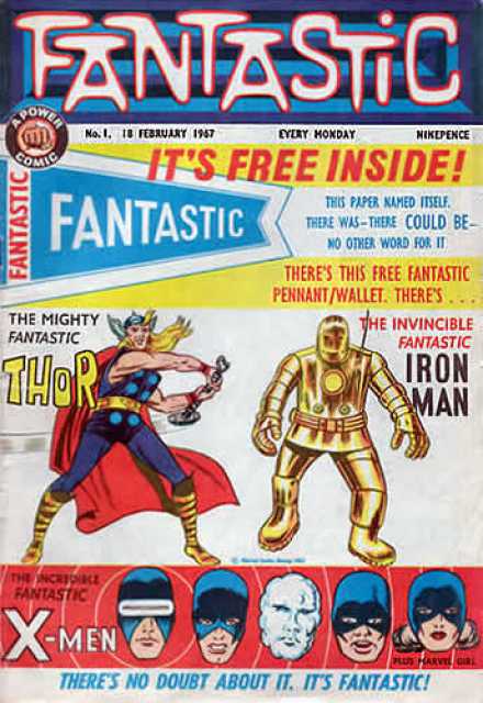 Fantastic #1 with free gift comic cover