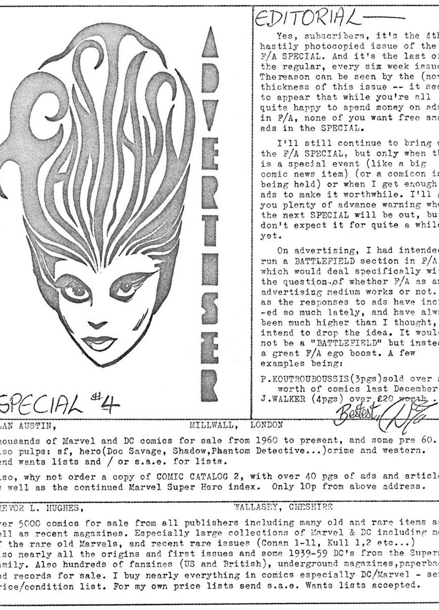 Fantasy Advertiser #4 (A) comic cover