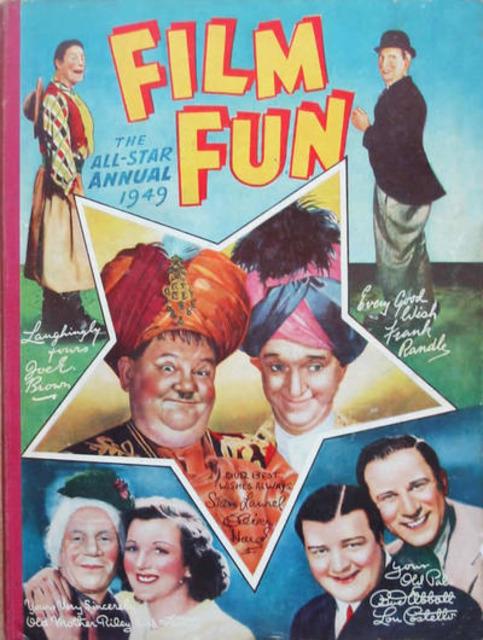 Film Fun Annual 1949 comic cover