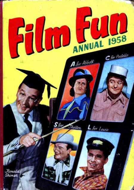 Film Fun Annual 1958 comic cover
