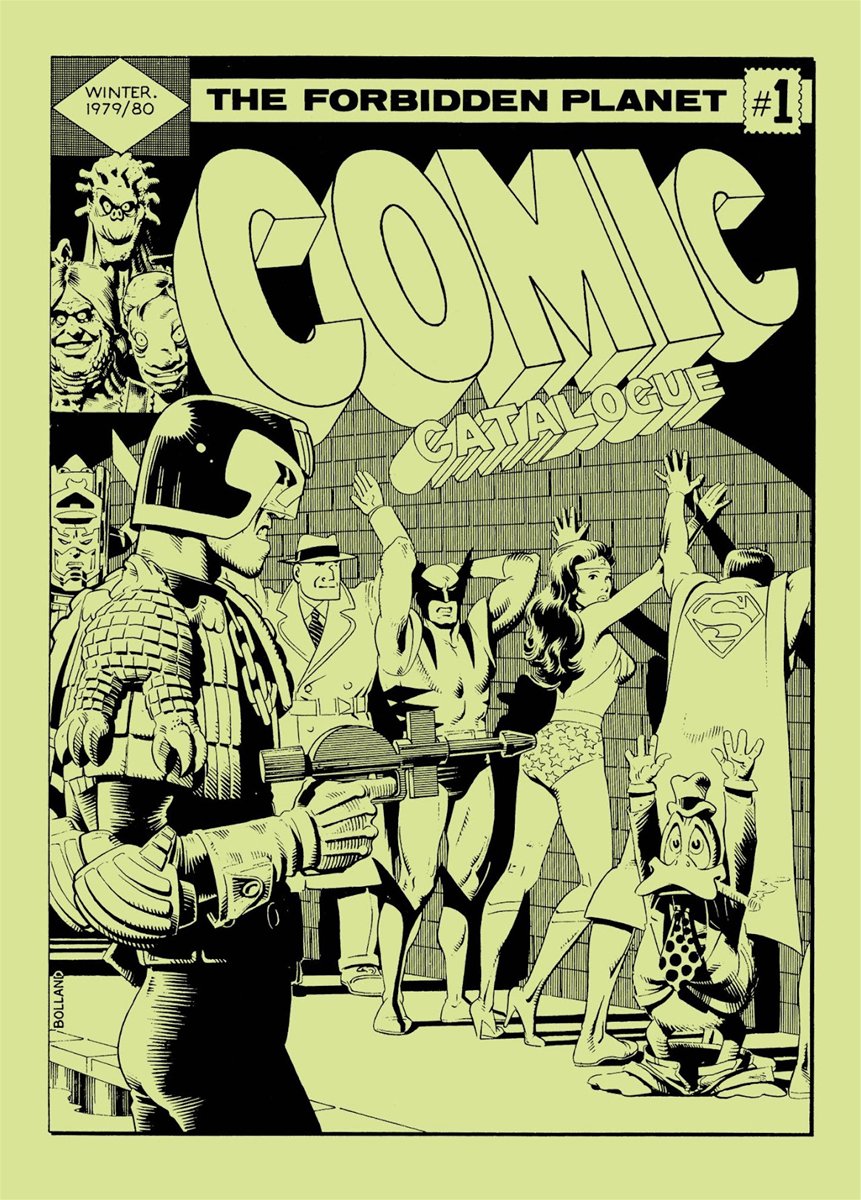 Forbidden Planet Catalogue Winter 1979 comic cover