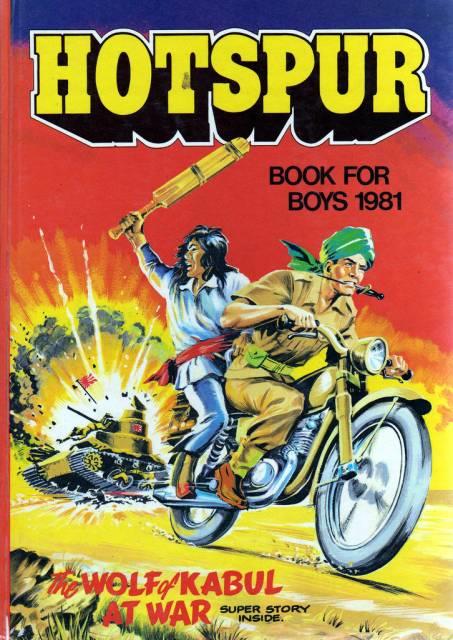 Hotspur Annual Book For Boys1981 comic cover
