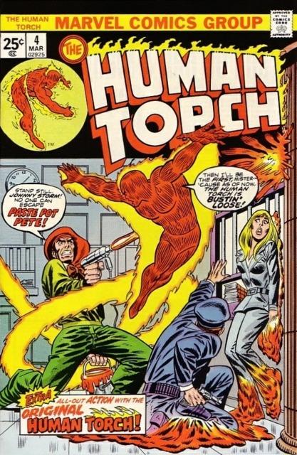 Human Torch #4 comic cover