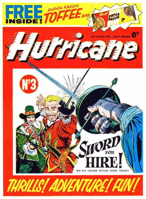 Hurricane #3 with free gift comic cover