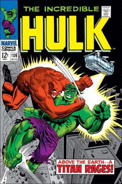 Incredible Hulk Vol 2 #106 comic cover