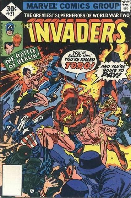 Invaders #21 comic cover