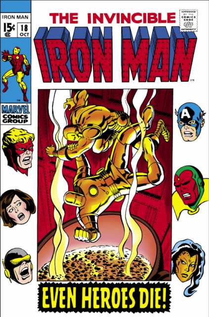 Iron Man Vol 1 #18 comic cover
